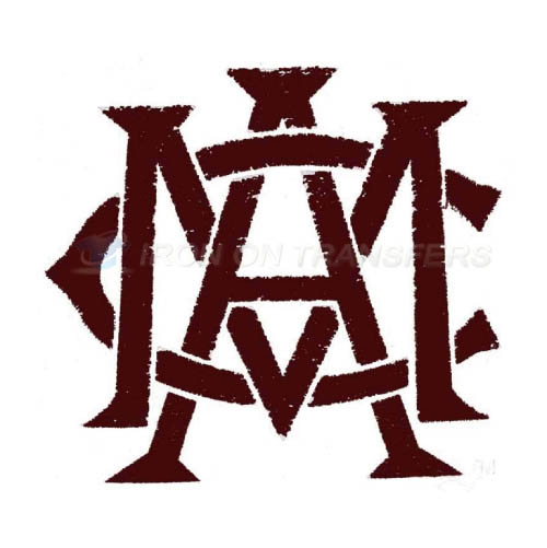 Texas A M Aggies Logo T-shirts Iron On Transfers N6494 - Click Image to Close